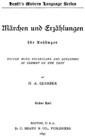 [Gutenberg 35794] • Märchen und Erzählungen für Anfänger. Erster Teil